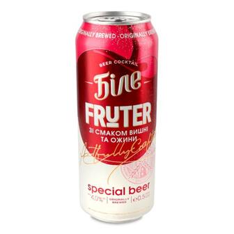Пиво Чернігівське Біле Fruter вишня-ожина з/б 0,5л