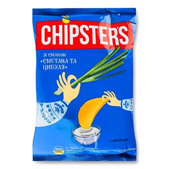 Чипси Chipster`s картопляні смак сметана та цибуля 70г