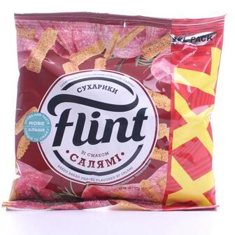 Сухарики Flint пшенично-житні зі смаком салямі 150г