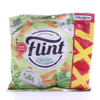 Сухарики Flint пшен-житні смак сметани із зеленню 150г