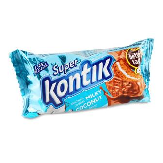 Печиво Konti Super Kontik зі смаком кокосу молочне 90г
