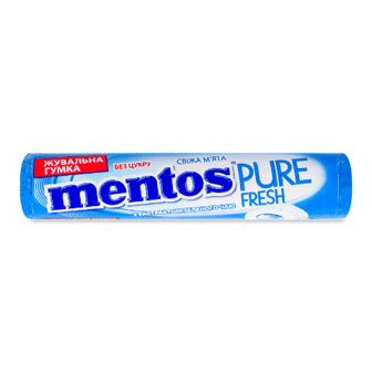 Гумка жувальна Mentos Pure fresh «Свіжа м'ята» 15,75г
