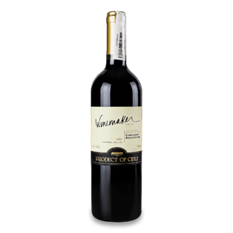 Вино Winemaker «Каберне Совиньон» червоне сухе 0,75л