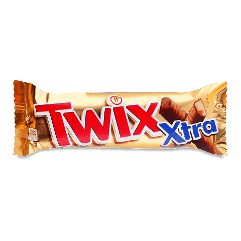 Батончик Twix Extra печиво і карамель у молочному шоколаді 75г
