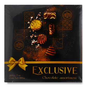 Цукерки Aroma Grand Exclusive асорті шоколадні 200г
