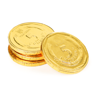 Цукерки Truff Royal медалі гривні з молочного шоколаду 100г
