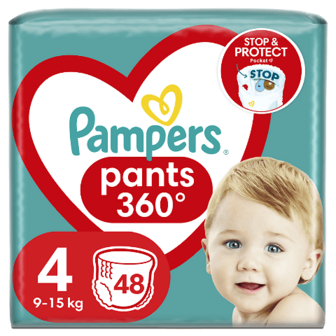 Підгузки-трусики Pampers Pants 4 (9-15 кг) 48шт