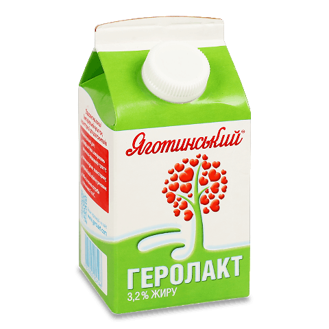 Продукт кисломолочний Яготинський Геролакт 3,2%пюр 500г