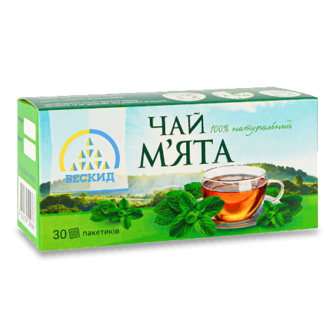 Чай трав'яний «Бескид» «М'ята» 30*1г