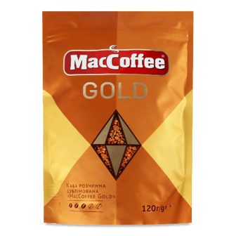 Кава розчинна MacCoffee Gold натуральна сублімована 120г