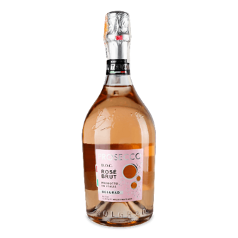 Вино ігристе Bolgrad Prosecco DOC рожеве брют 0,75л