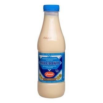 Молоко згущене "Ічня" незбиране з цукром 8,5% в пляшці 900г