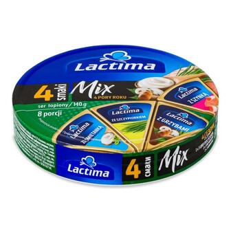 Сир плавлений Lactima Чотири пори року мікс 40% 140 г