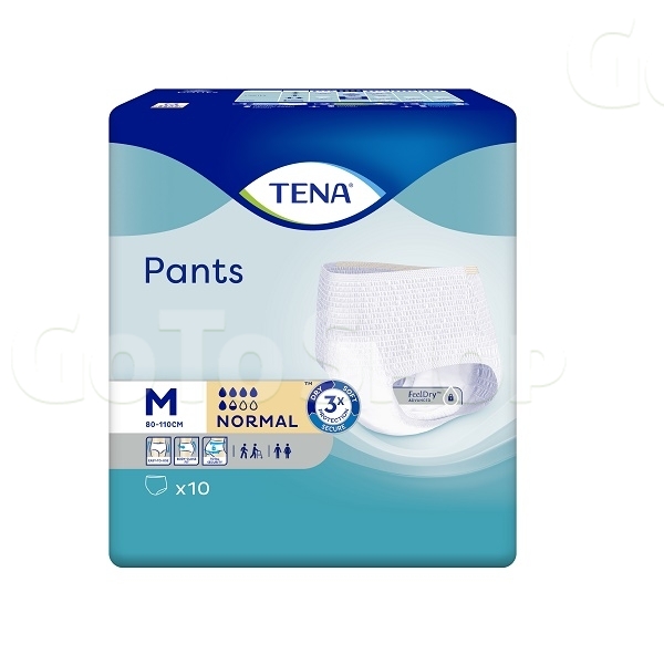 Підгузники-труси для дорослих 10шт Tena Pants Normal Medium м/уп 