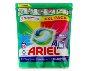 Капсули для прання Ariel PODS All-in-1 Color, 50*19,7г