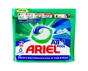 Капсули для прання Ariel PODS All-in-1 Гірське джерело, 44*19,5г