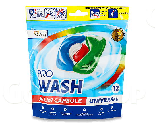 Капсули для прання ProWash Universal, 12*21г