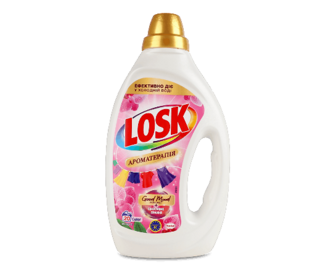 Гель для прання Losk Color Ароматерапія ефірні олії та аромат малазійської квітки, 900мл
