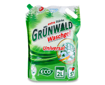 Гель для прання Grunwald Eco Universal для кольорових і білих речей, 2л