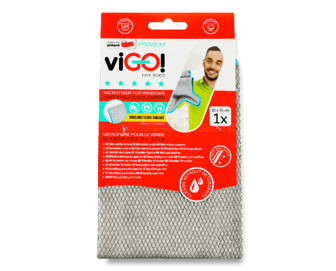 Серветка для вікон і дзеркал viGO! Premium з мікрофібри, шт