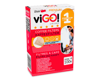 Фільтри для кави viGO! Premium р.4, 100шт