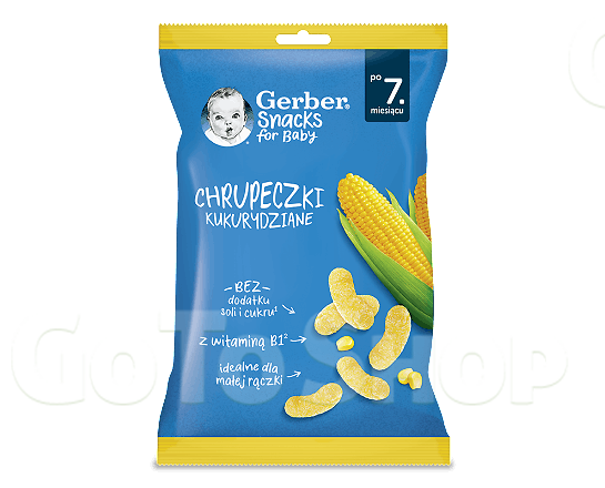 Снеки Gerber кукурудзяні для дітей від 7 місяців, 28г