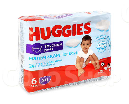 Підгузки-трусики для хлопчиків Huggies Pants Jum 6 (15-25 кг), 30шт