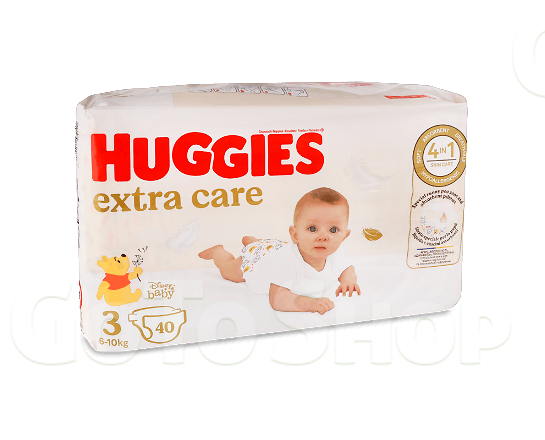 Підгузки Huggies Extra Care 3 (6-10 кг), 40шт