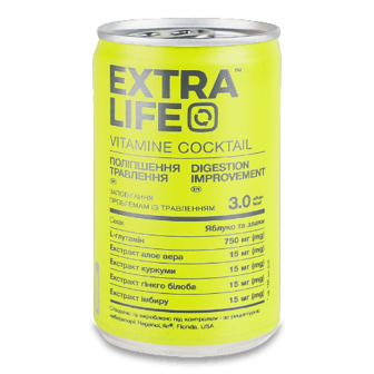 Напій Extra Life зі стевією для покращення травлення з/б, 150мл