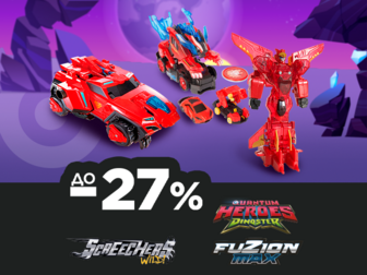 Машинки Screechers Wild, Fuzion Max, Dinoster зі знижками до -27%!