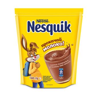 Какао-напій 140г Nesquik Plus Шоколадно-молочний коктейль 
