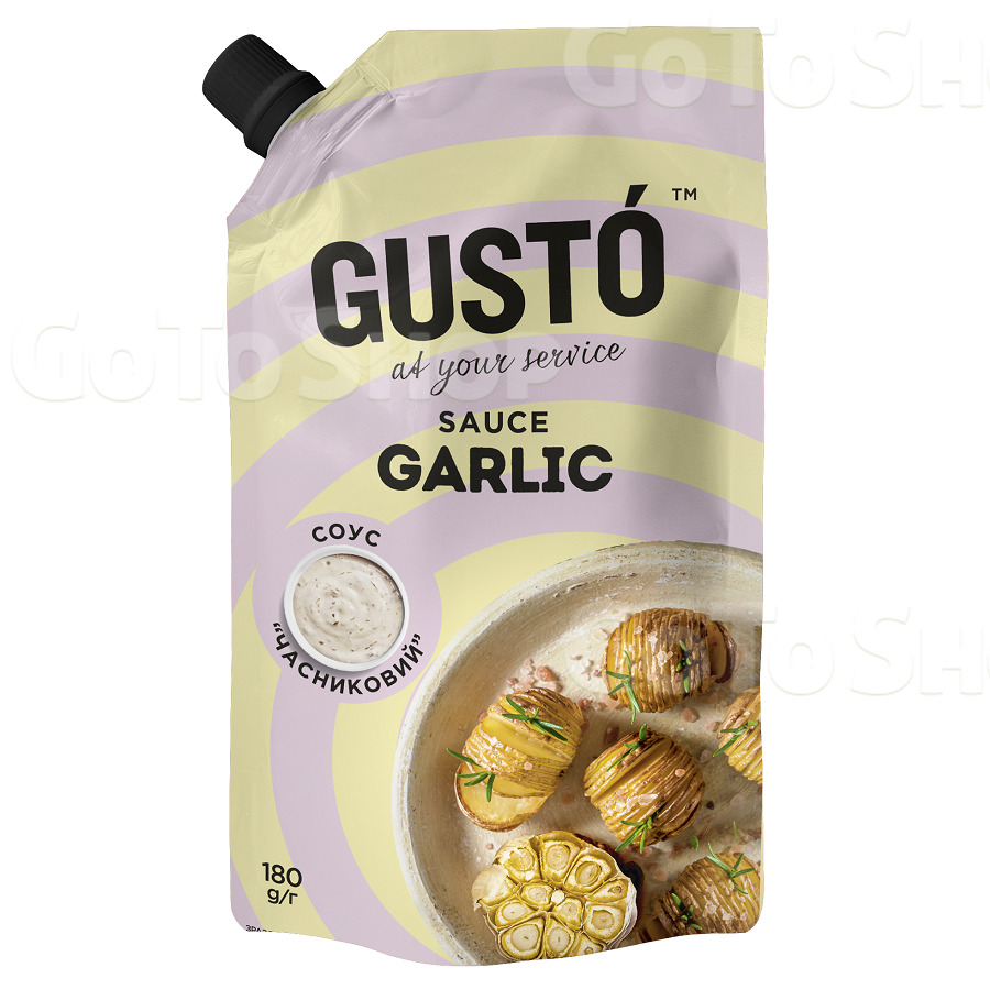 Соус 180г Gusto Часниковий 30% 