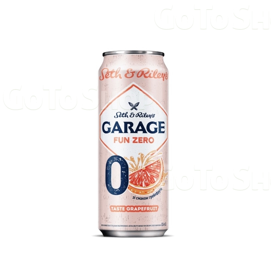 Пивo безалкогольне 0,5 л Seth&amp;Riley&#039;s Garage fun zero №0 taste Grapefruit ж/б 