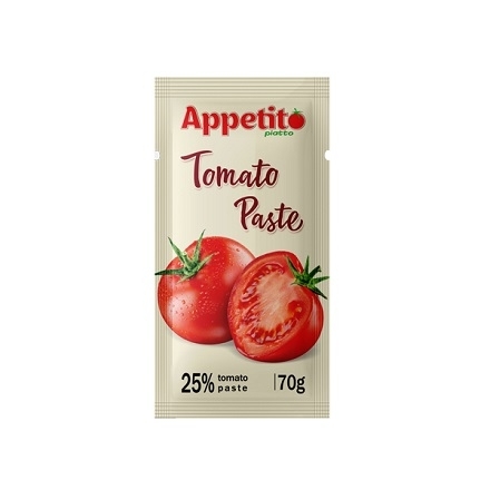 Томатна паста 70 г Appetito piatto 25% сошет 