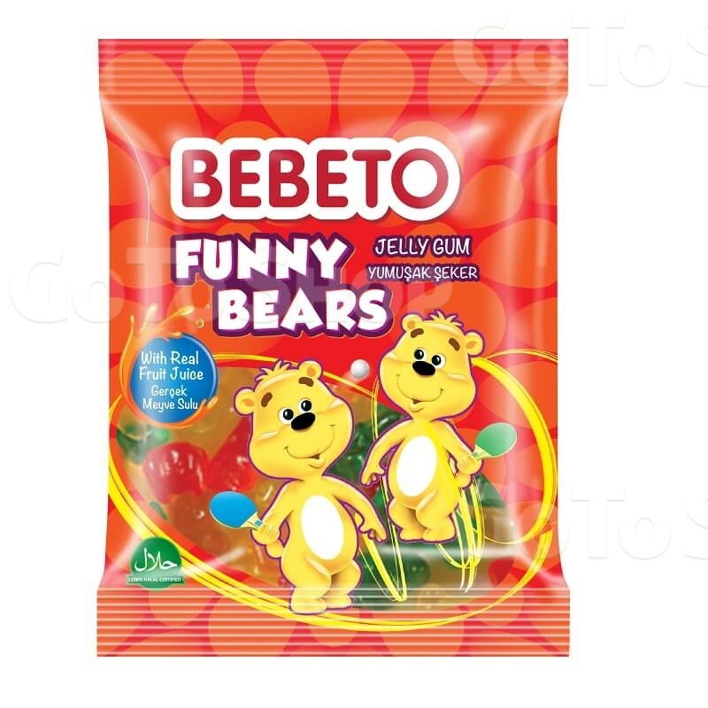 Цукерки 100 г желейні Bebeto Funny Bears (Веселі ведмеді), Туреччина 