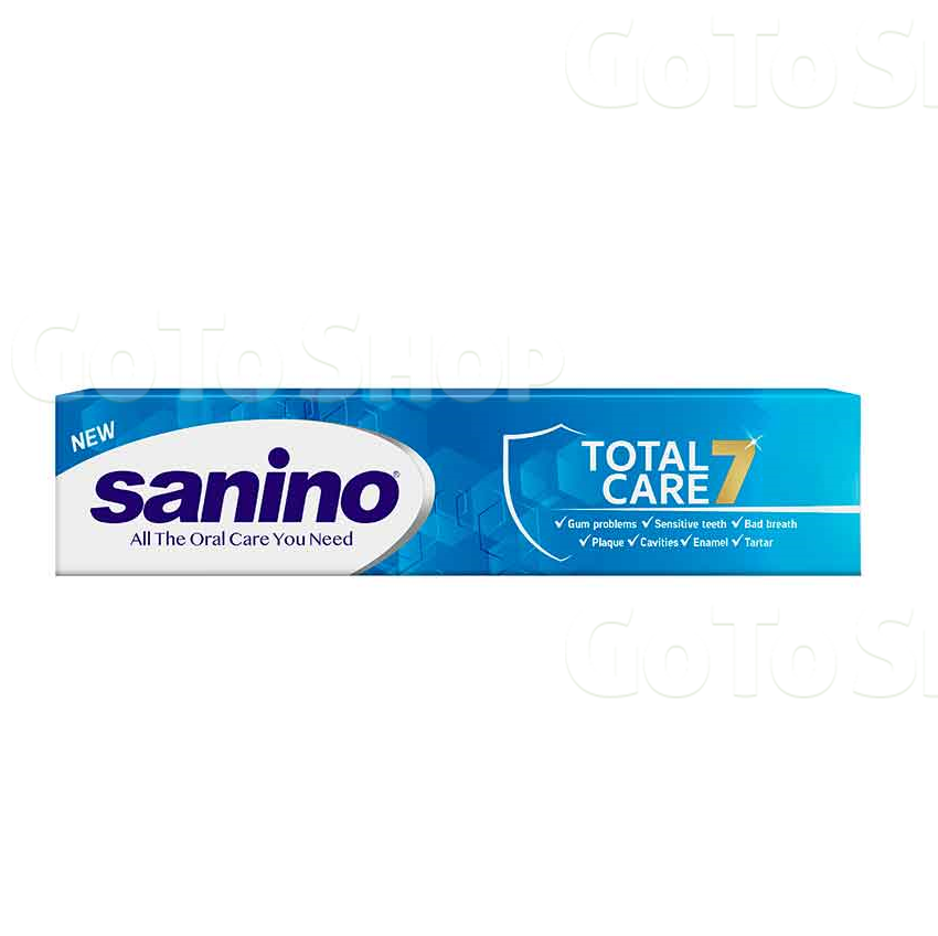 Паста зубна 50 мл Sanino Total care/natural extracts к/уп 