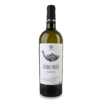 Вино Terra Initia «Бановані» біле напівсолодке 0,75л