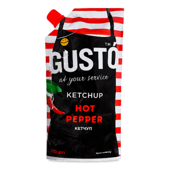 Кетчуп Gusto Hot Pepper 250г