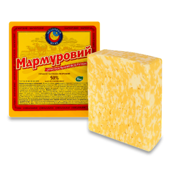 Продукт сирний Молочний шлях Мармуровий 50% 100г