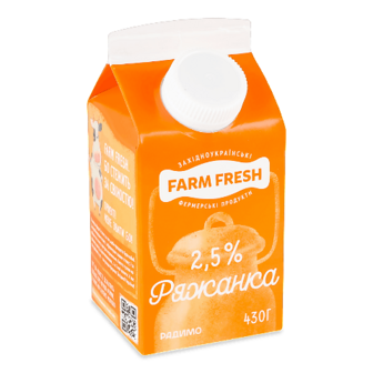 Ряжанка Farm Fresh 2,5% 430г (430г)