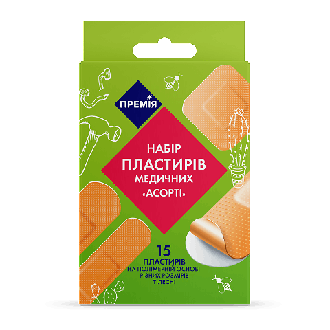 Набір пластирів «Премія»® на полімерній основі 15 шт. шт