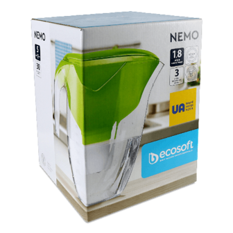 Фільтр-глечик Ecosoft Немо зелений 1,8л шт