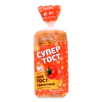 Хліб «Київхліб» тостовий томатний нарізаний 350г