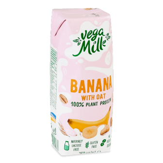 Напій Vega Milk вівсяний ультрапастеризований з бананом 1,5% 250мл