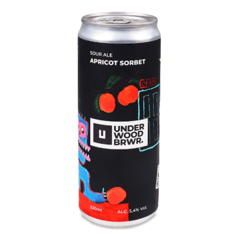 Пиво Underwood Brewery Apricot Sorbet світле нефільтроване з/б 0,33л