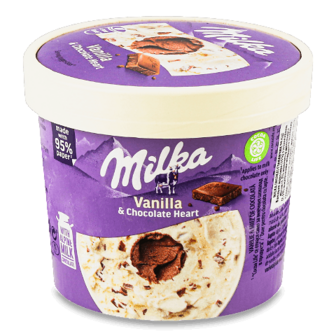 Морозиво Milka ванільно-шоколадний мус та шматочки шоколаду 94г