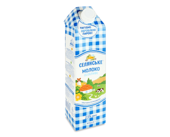 Молоко ультрапастеризоване «Селянське» особливе 2,5% 950г