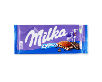 Шоколад молочний Milka зі смаком ванілі та Oreo 100г