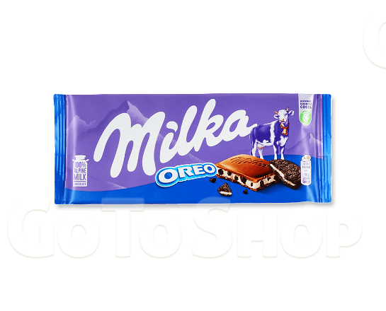 Шоколад молочний Milka зі смаком ванілі та Oreo 100г