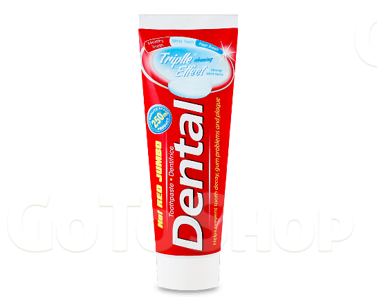 Паста зубна Dental Hot Red Jumbo «Потрійний ефект» 250мл